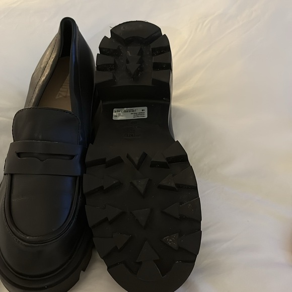 Schutz Women's Black Chunky Loafers - Picture 5 of 7